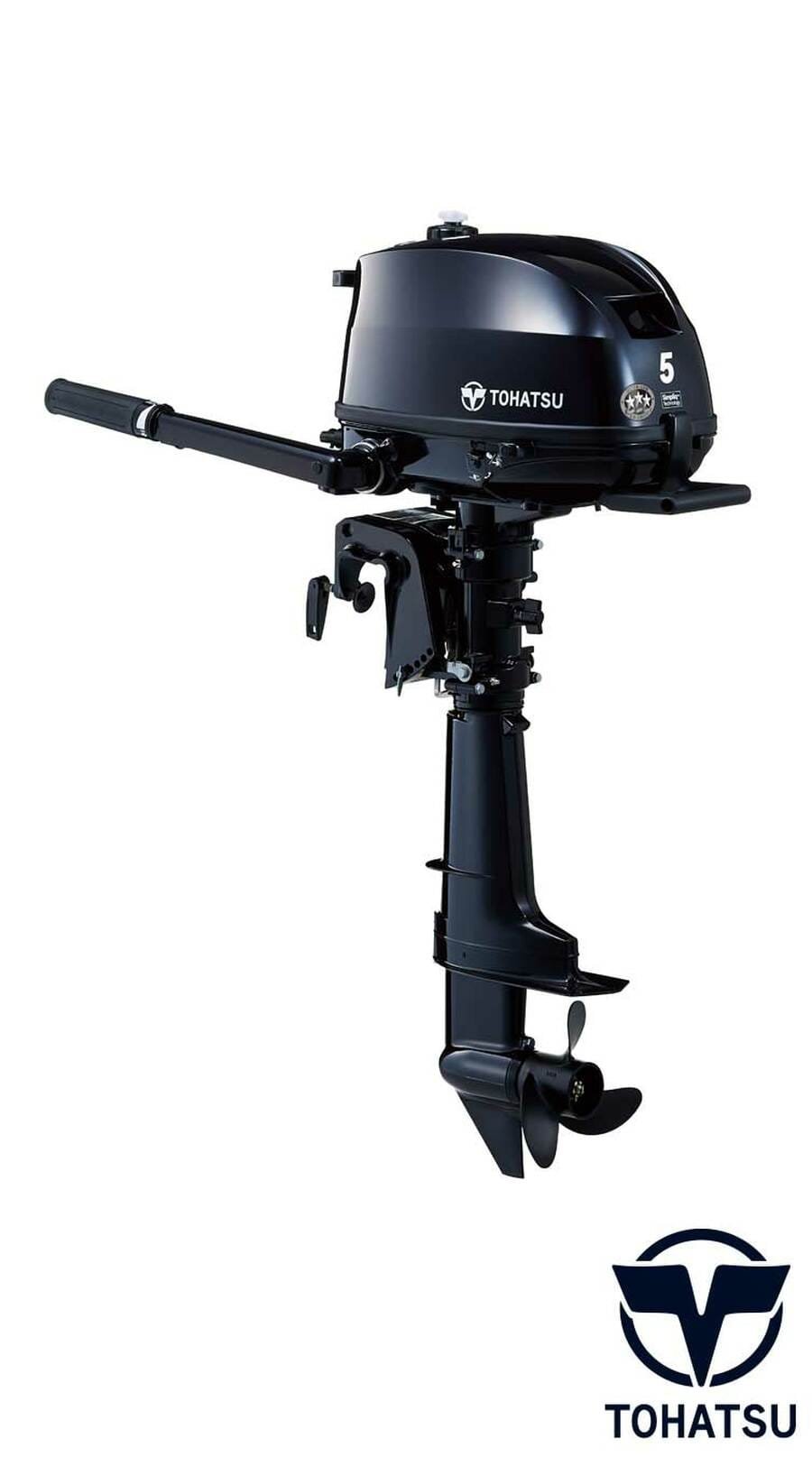 Tohatsu 5HP MFS5DL Outboard Motor 1 Tohatsu 5HP MFS5DL Outboard Motor